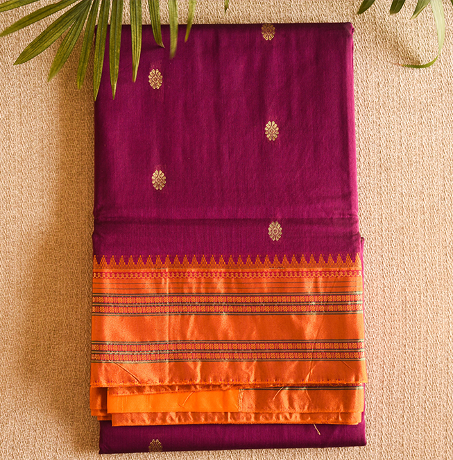 Handloom Cotton Traditional Narayanpeth- Abhimani Paithani