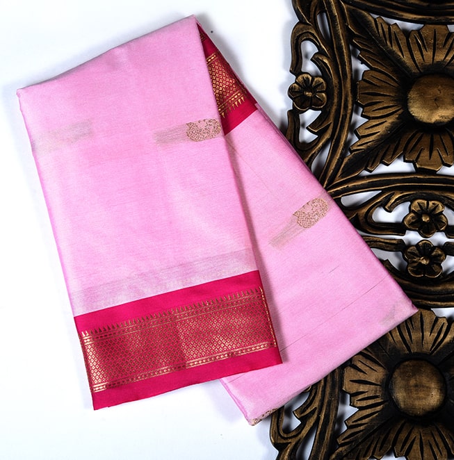 Sico Silk Sarees (Pink)- Abhimani Paithani